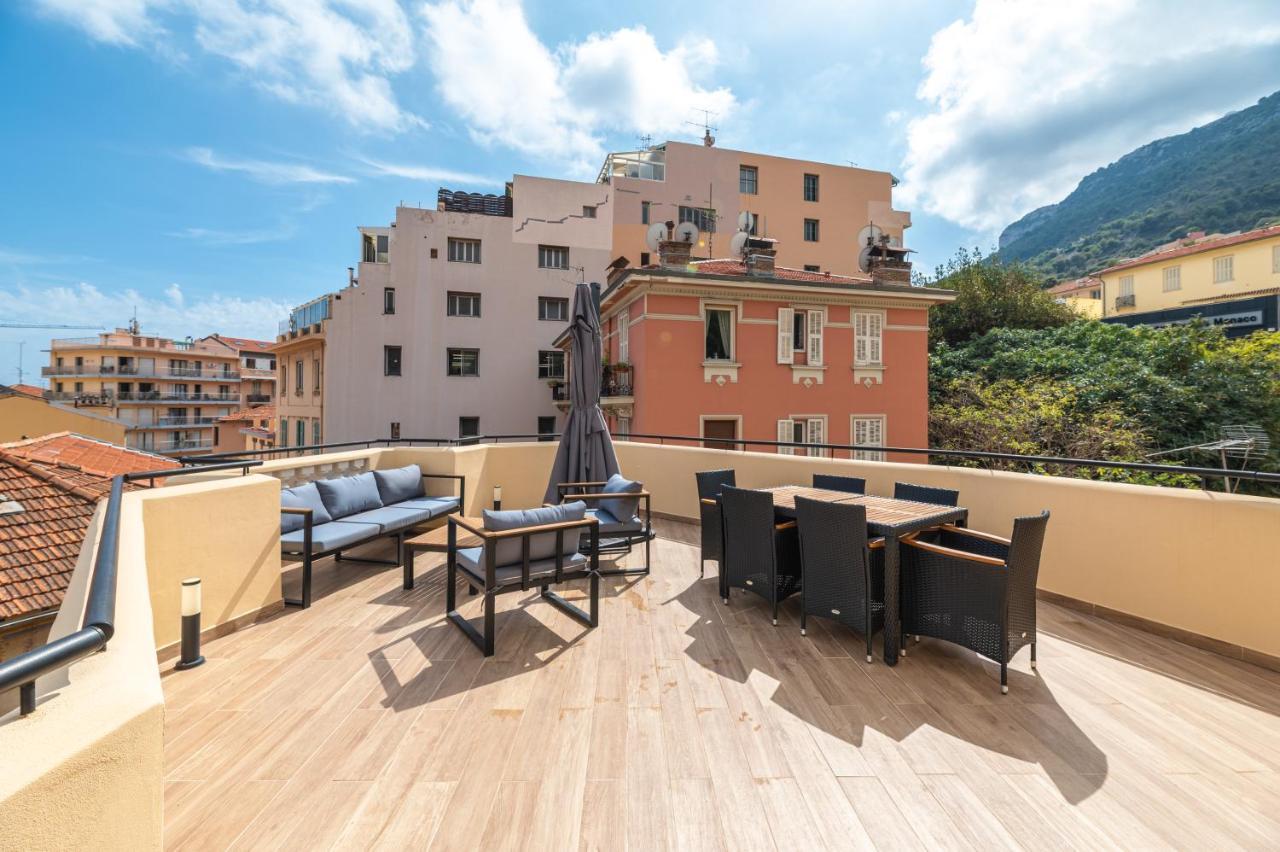 Ferienwohnung Superbe Penthouse Proche Monaco Grande Terrasse Beausoleil Exterior foto